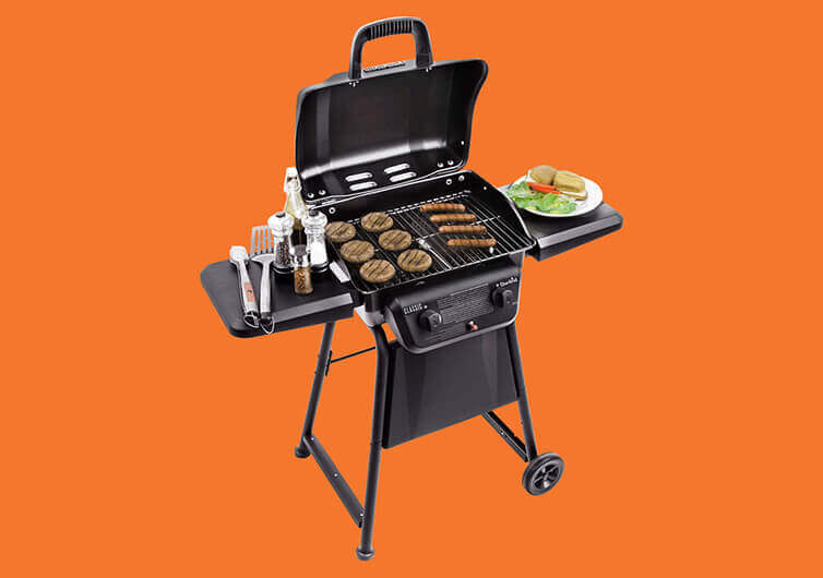 Char-Broil Classic 2-Burner Liquid Propane Gas Grill Review With Food