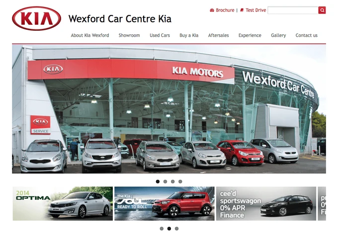 New website for Wexford Kia dealer
