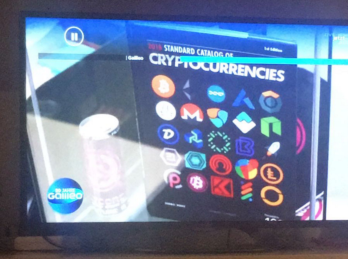 The Cryptocurrencies Catalog is spotted at Galileo on ProSieben TV