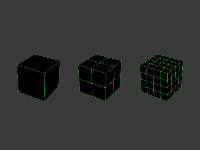 Splitting the cube faces