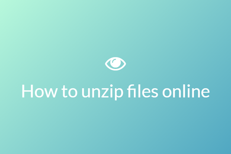How to unzip files online