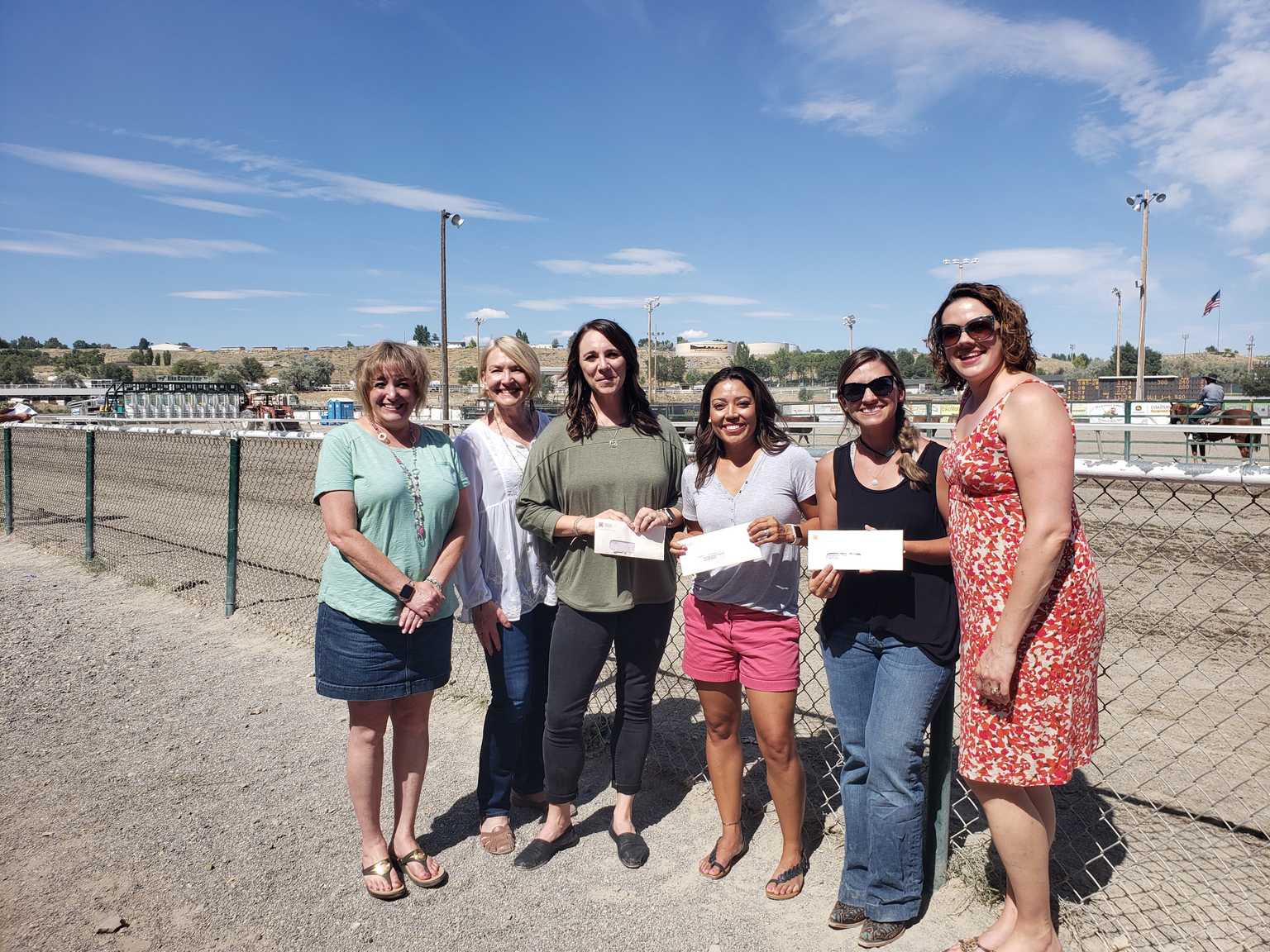 L.to R.: Teri Gage, Kerry Aguirre, Jalaine Stanton, Sarah Goicoechea, Amanda Kerr, Katie Neddenriep