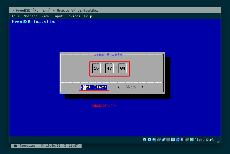 Configure Time Configure Time