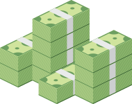 Stacks of money