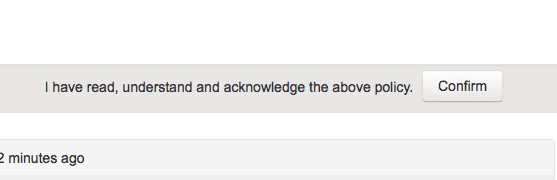Topic read confirmation dialog