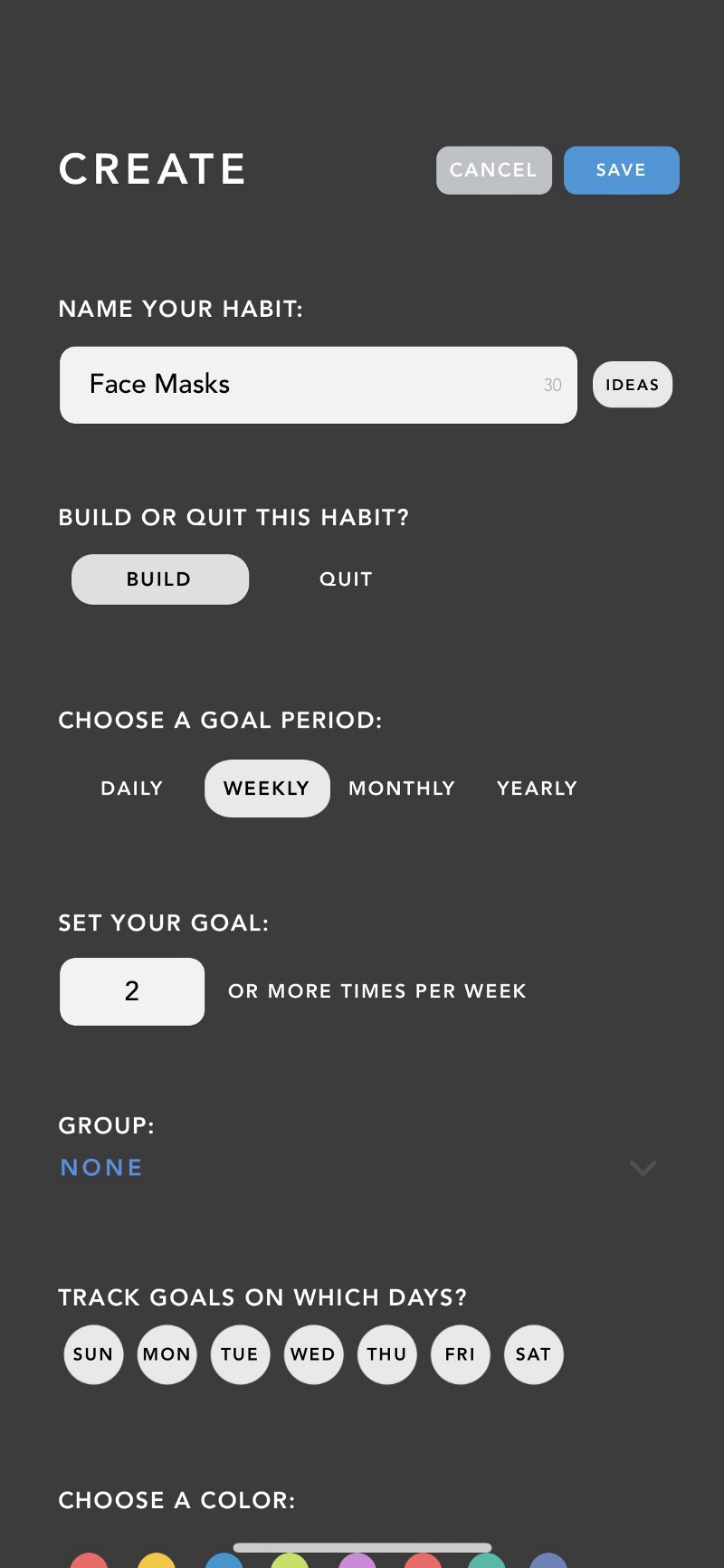 ONE: New habit once per day. TWO: New habit twice per week. THREE: Limit bad habit to no more than three per week.