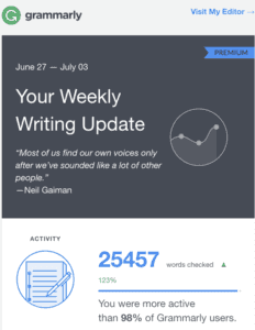 Grammarly Weekly Update 2