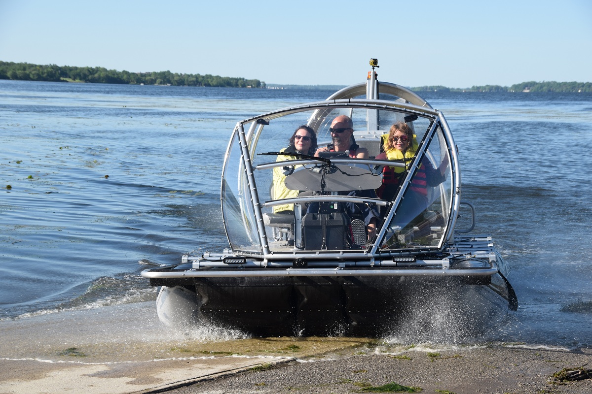 ATASD hovercraft airboat summer water live trials