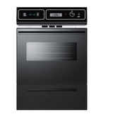 image Summit 24 in Single Electric Wall Oven in Black