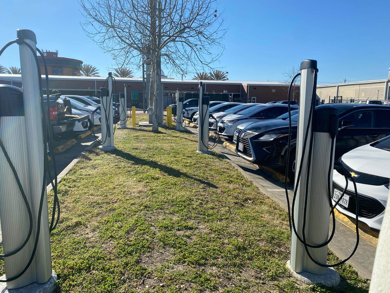 EV charging station for fleets
