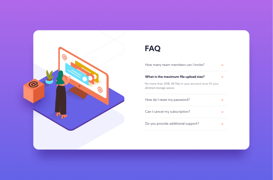 faq accordion project