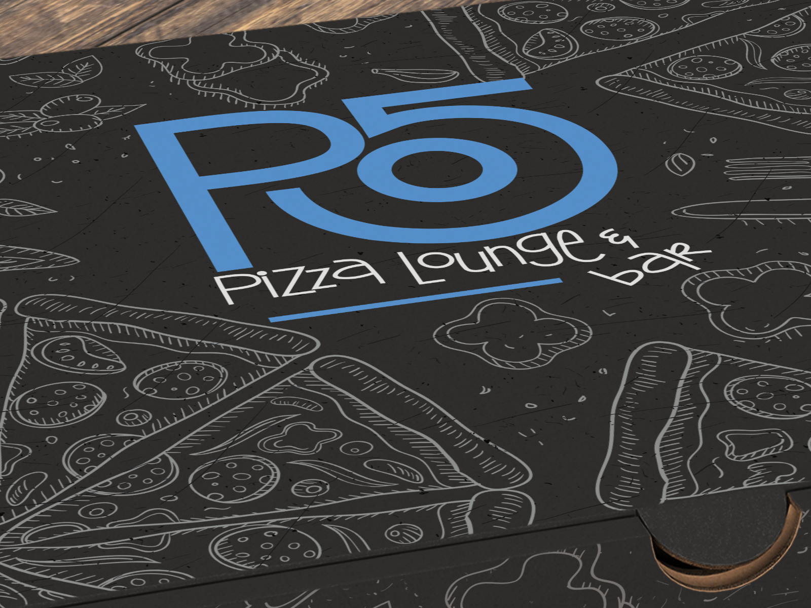 Po5 Pizza Lounge pizza box