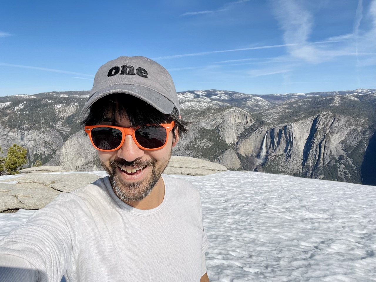 On top of Sentinel Dome in Yosemite