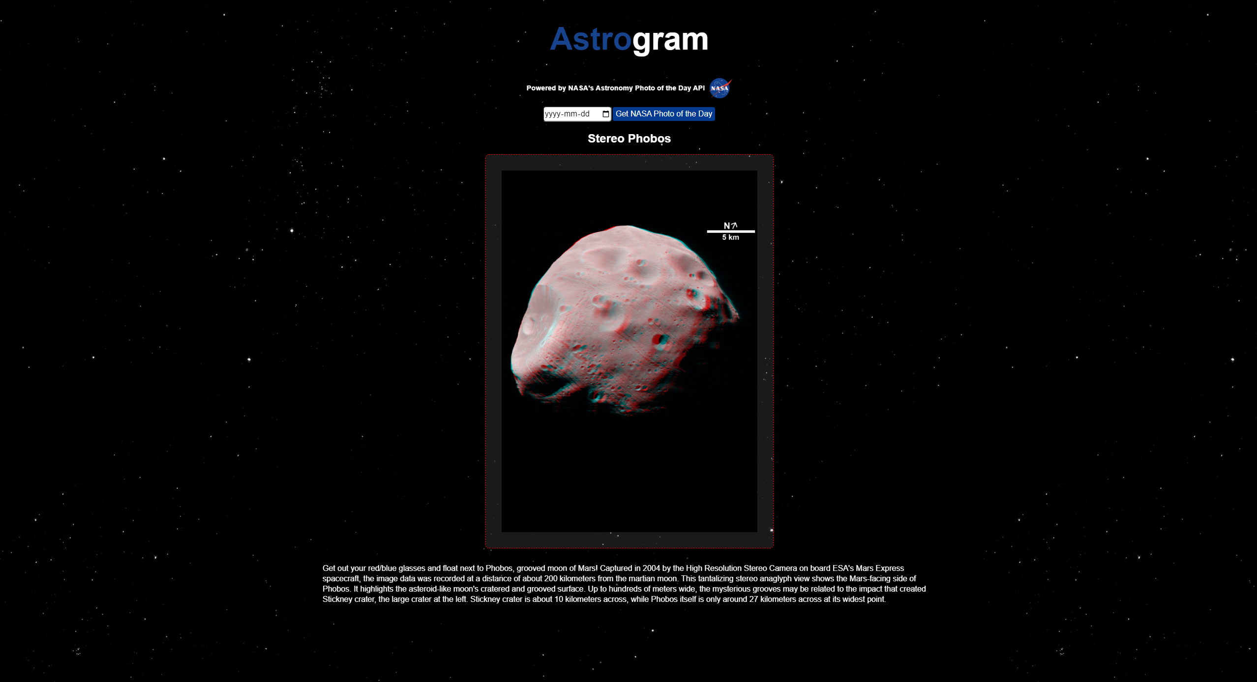 Astrogram preview