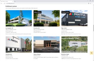 printful company locations