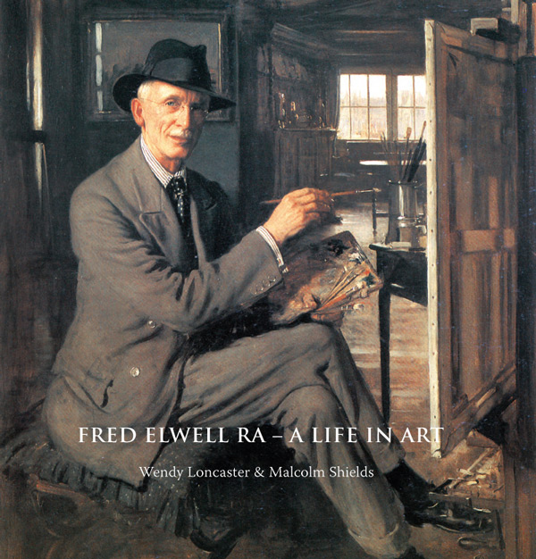 Self portrait 3, Frederick William Elwell, 1933, aged 63. Oil on Canvas. Cover of Fred Elwell - A Life in Art