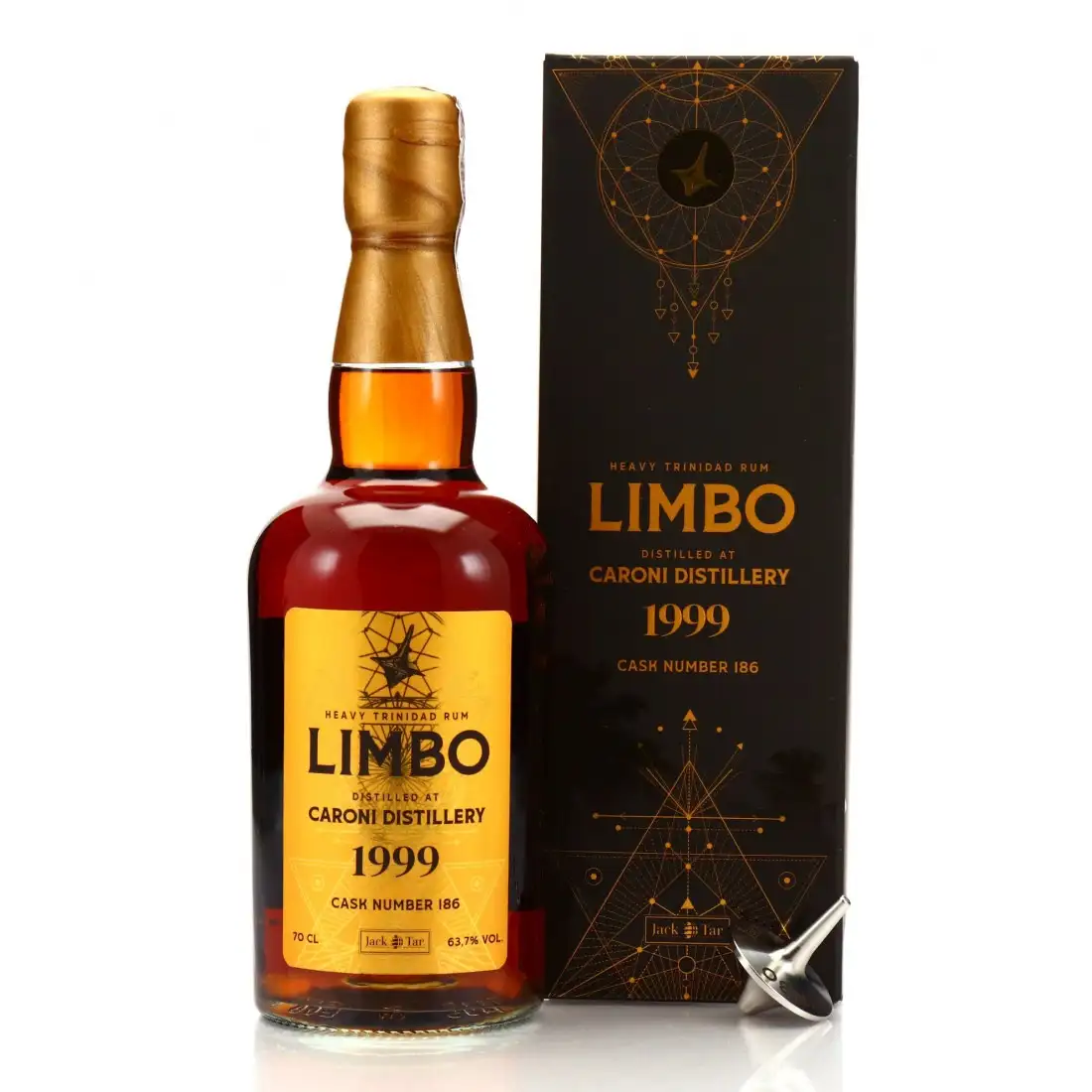 Image of the front of the bottle of the rum LIMBO HTR