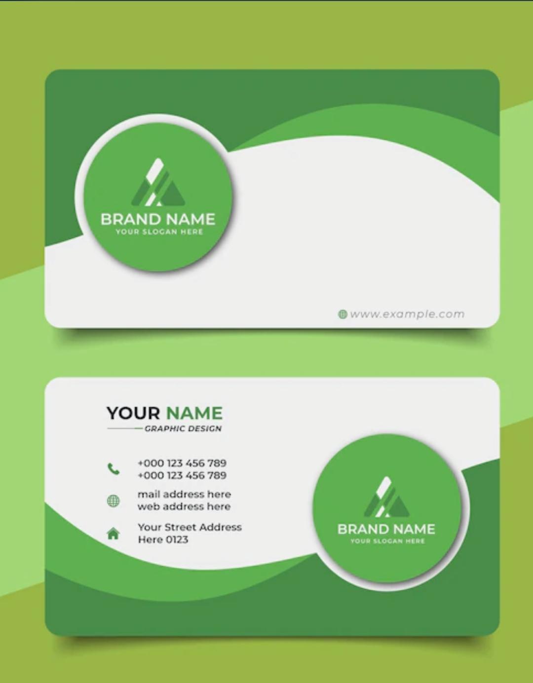 sample business card