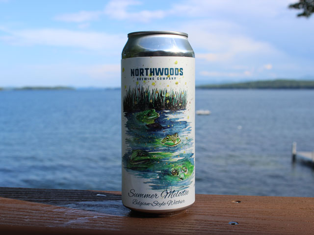 Summer Melodee, a Belgian-style Witbier brewed by Northwoods Brewing Company