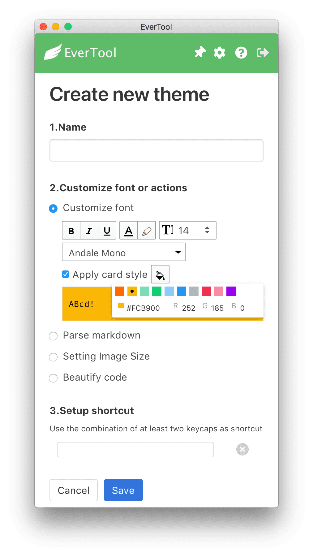 creating tasks in evernote