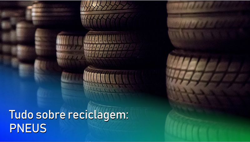 Imagem em destaque para o artigo: Tudo sobre reciclagem: pneus