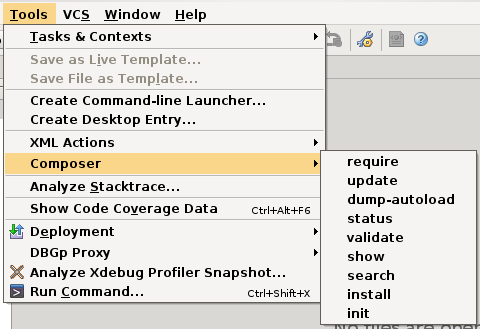 phpstorm-tools-composer