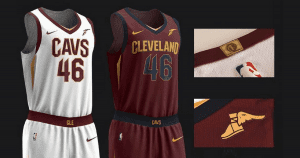 NBA Cleveland Cavaliers jerseys with sponsorships