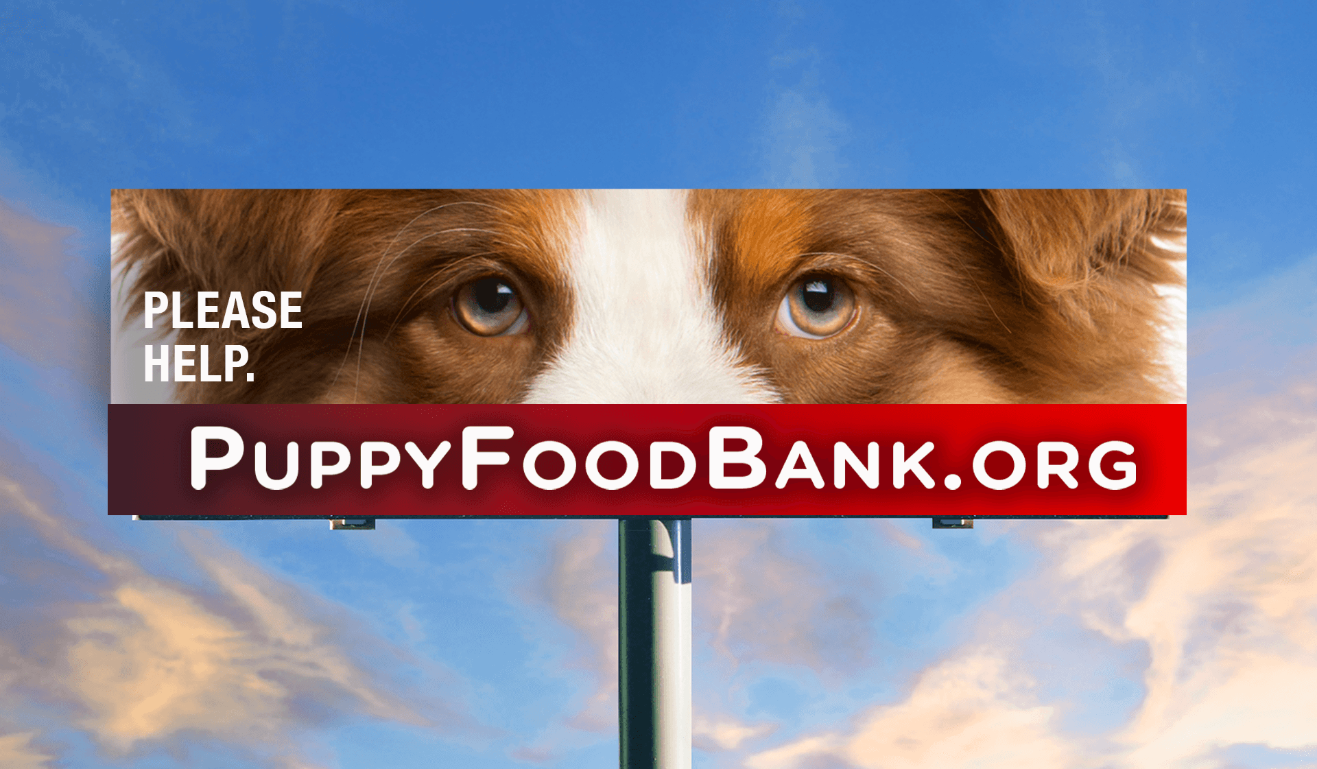Puppy Food Bank Billboard