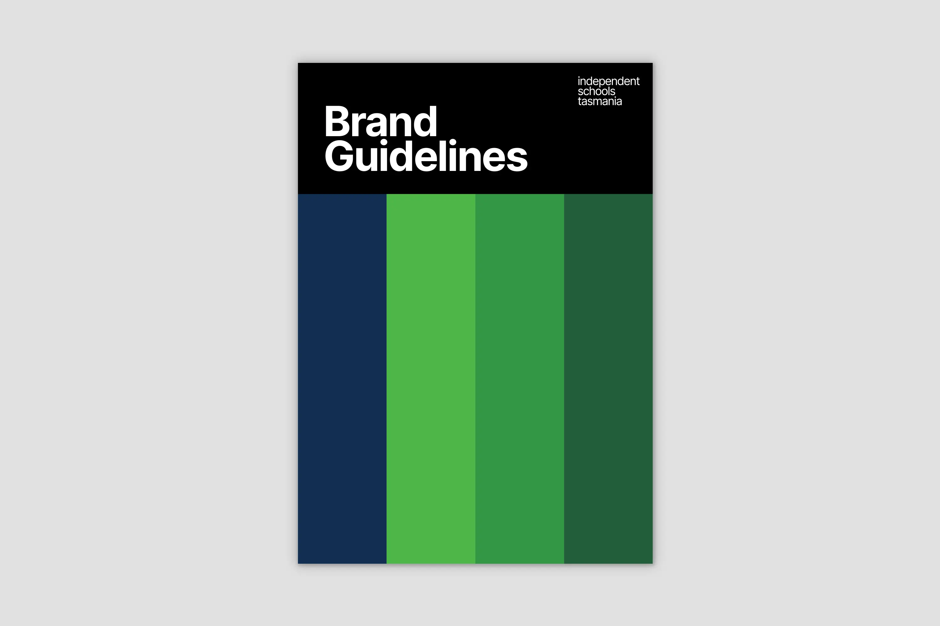 Independent Schools Tasmania brand guidelines - cover page