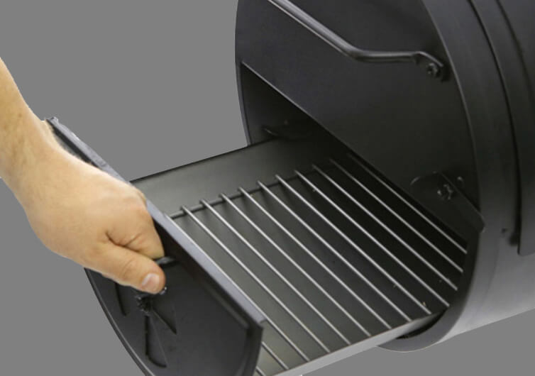 Char-Griller Side Fire Box/Table-Top Charcoal Grill Fire Box