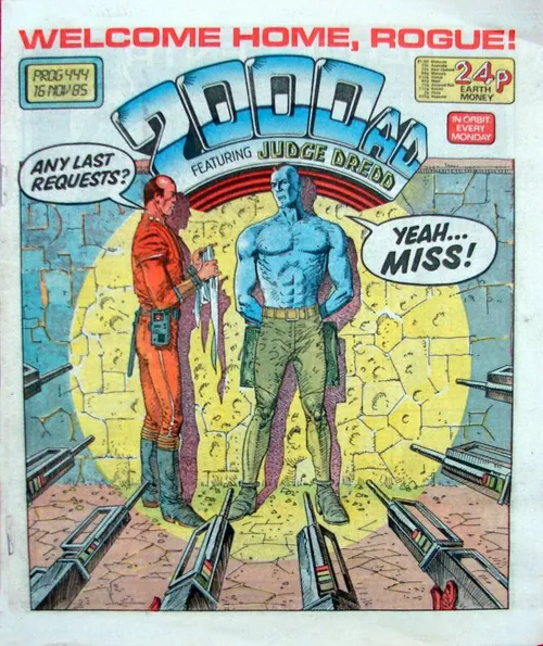 2000 AD cover with rogue trooper 1985
