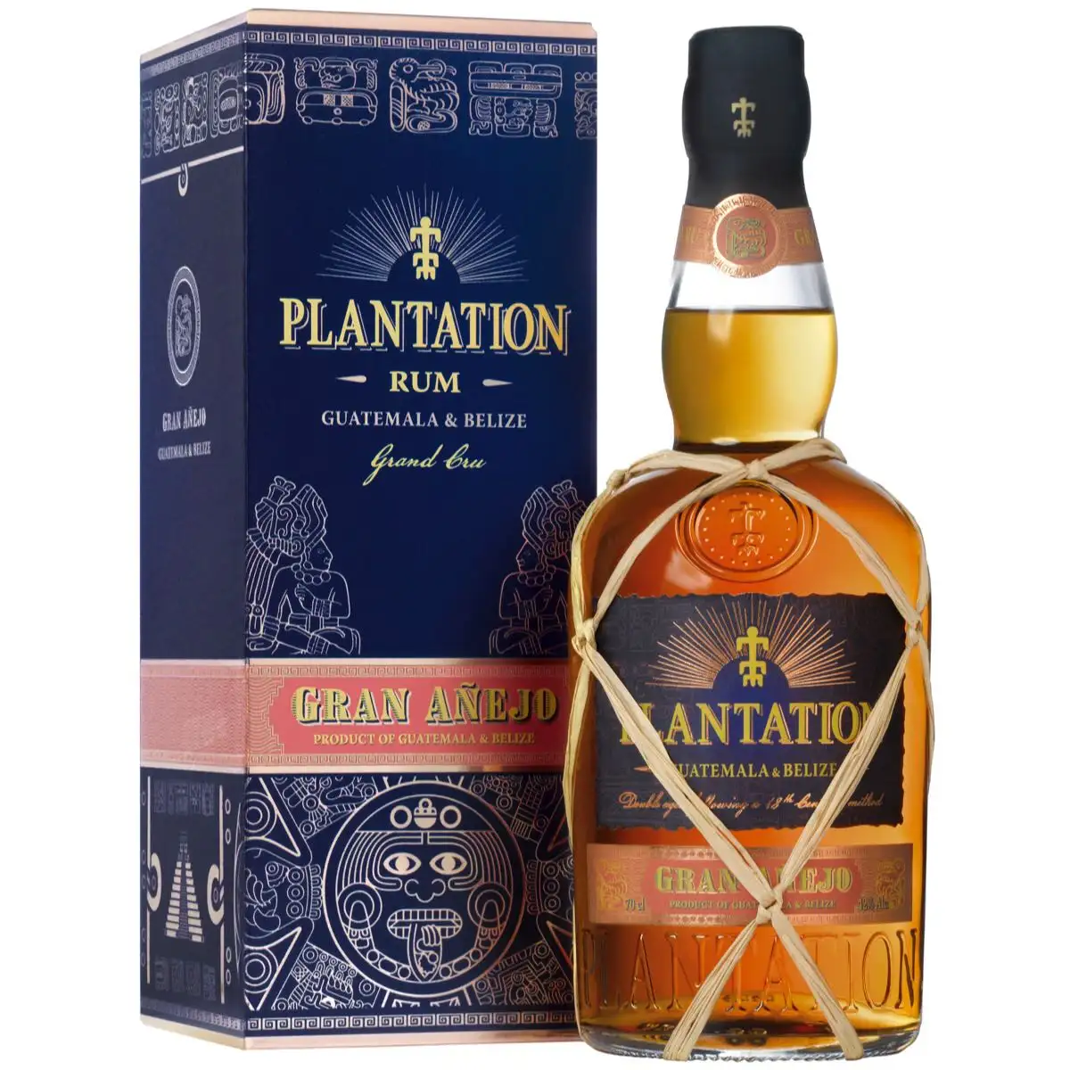Image of the front of the bottle of the rum Plantation Gran Añejo (Guatemala & Belize)