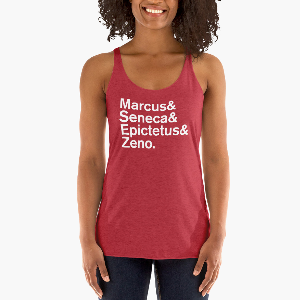 Womens tank top with famous philosopher names
