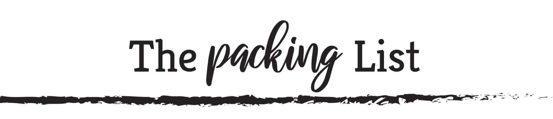 packing list logo