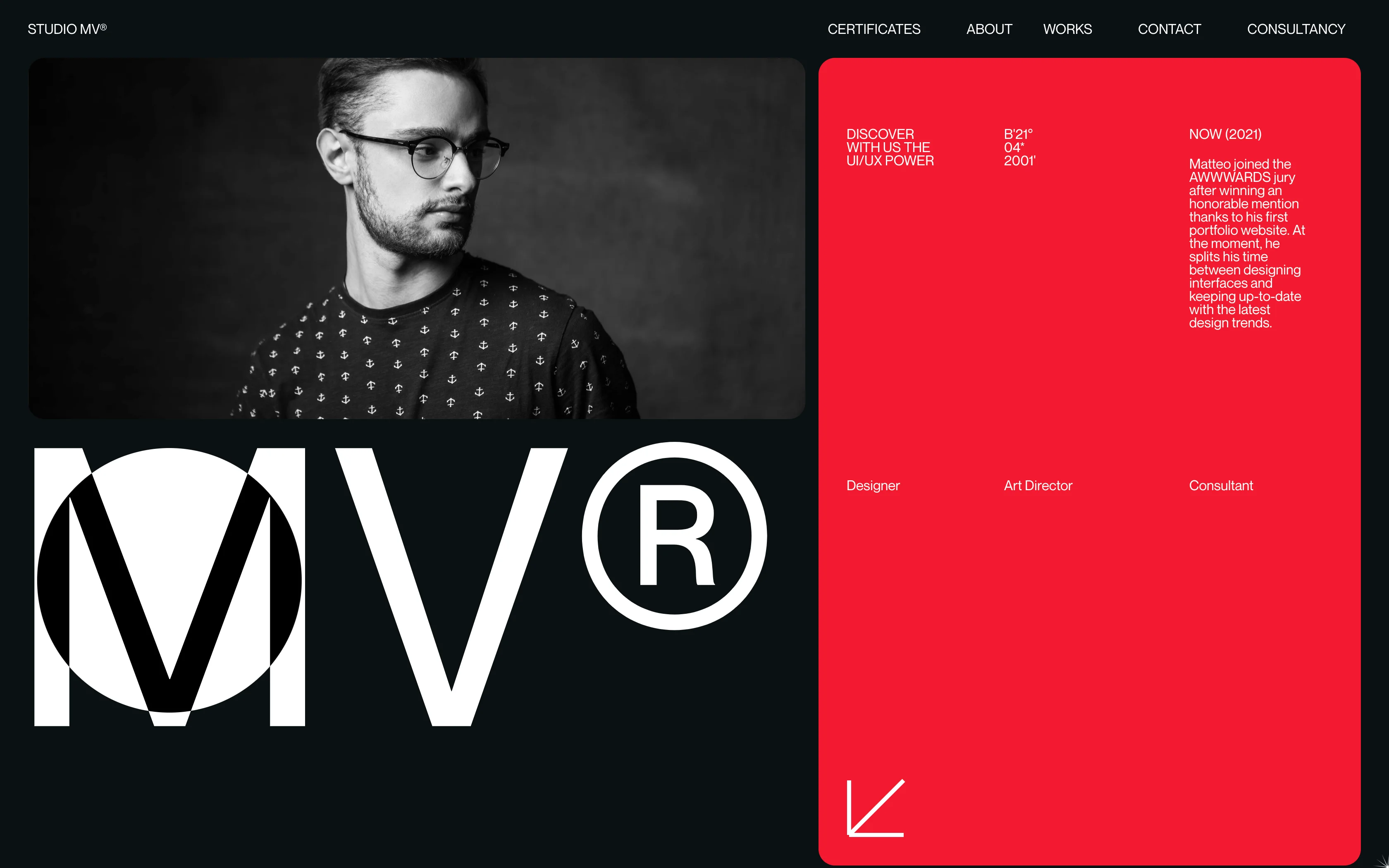 MV Studio Website Design Web Digital webdesign innovation tech ux ui experience