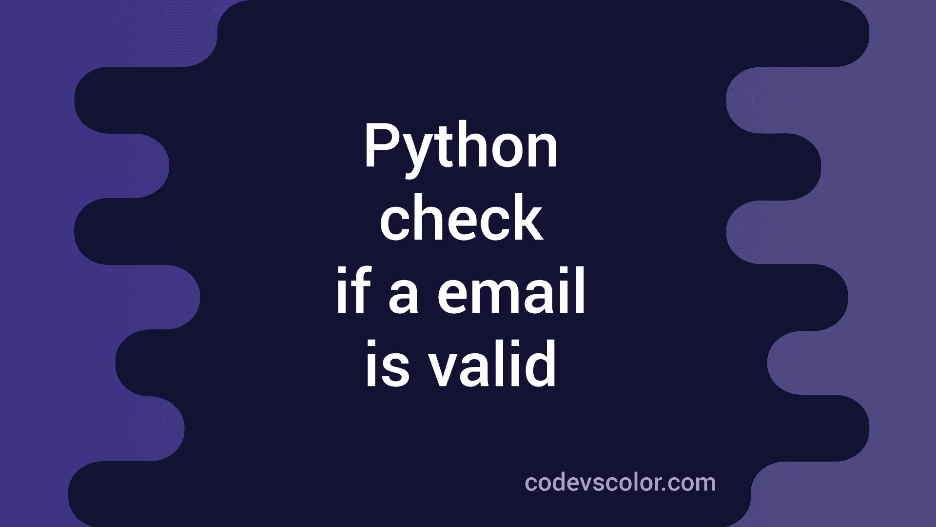 check if email address valid or not in python