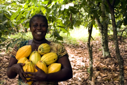 woman with cocoa