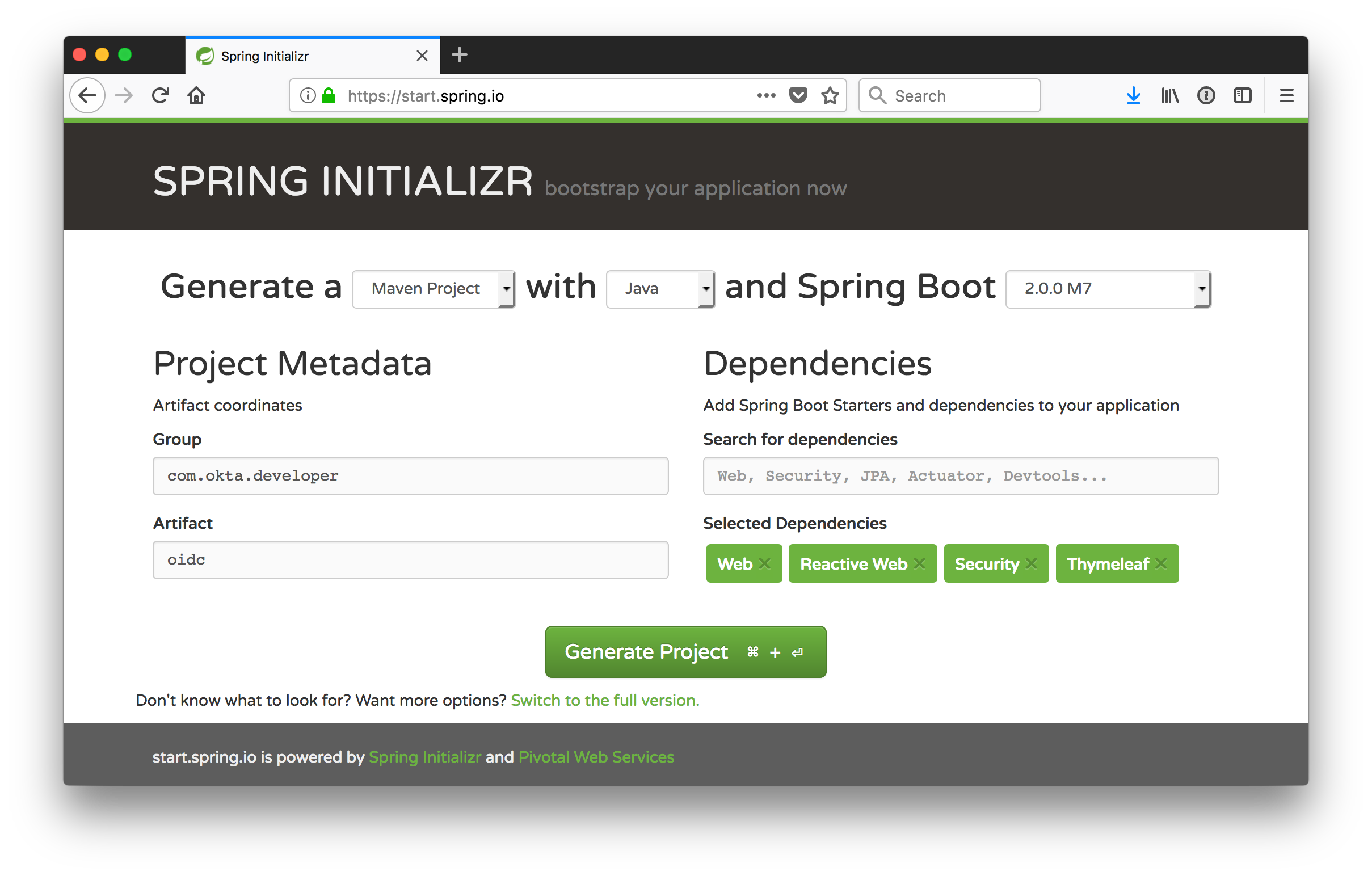 Dev add. Шаблон спринг бут приложения. Spring Boot Starter. Spring start. Thymeleaf пример.