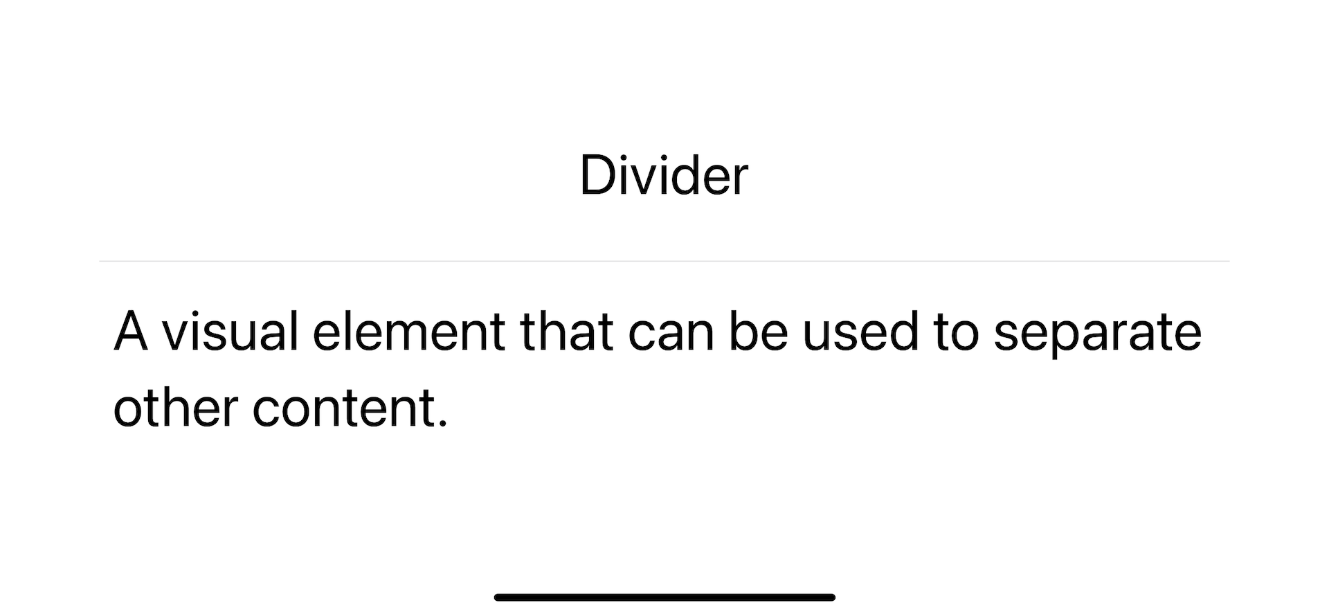 A divider render horizontally in VStack.