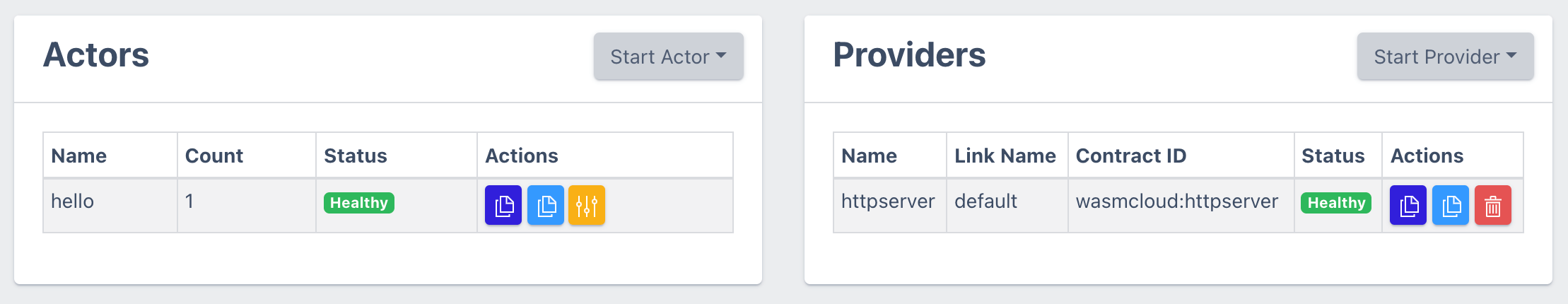 actor and provider