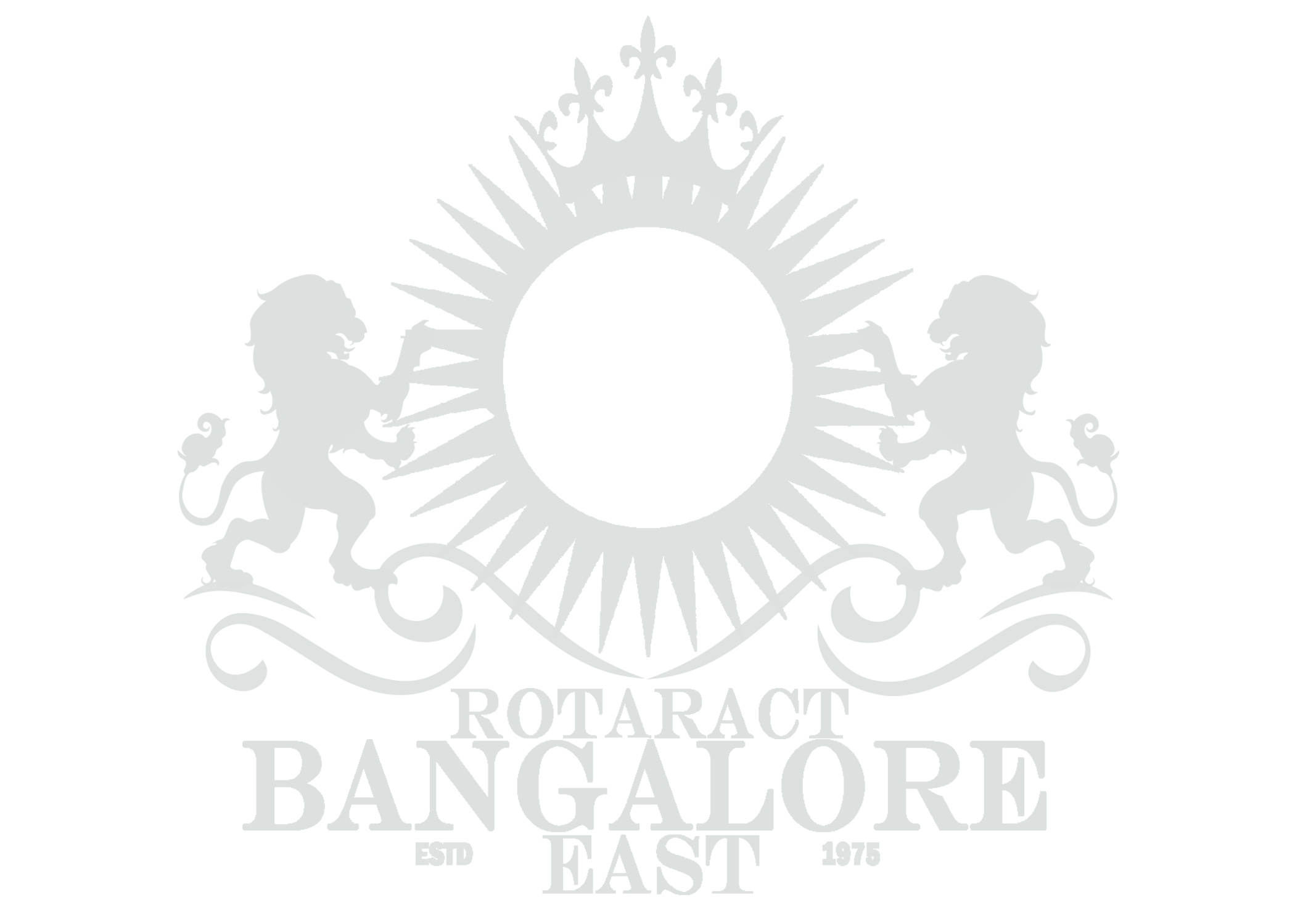 Rotaract Bangalore East Logo - White