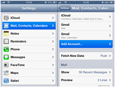 gmail backup contacts iphone