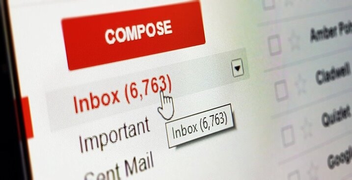 Over 90 percent of bait attacks use a Gmail account 