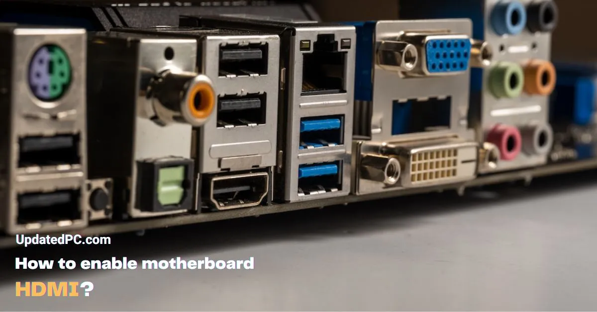 How to enable motherboard HDMI?