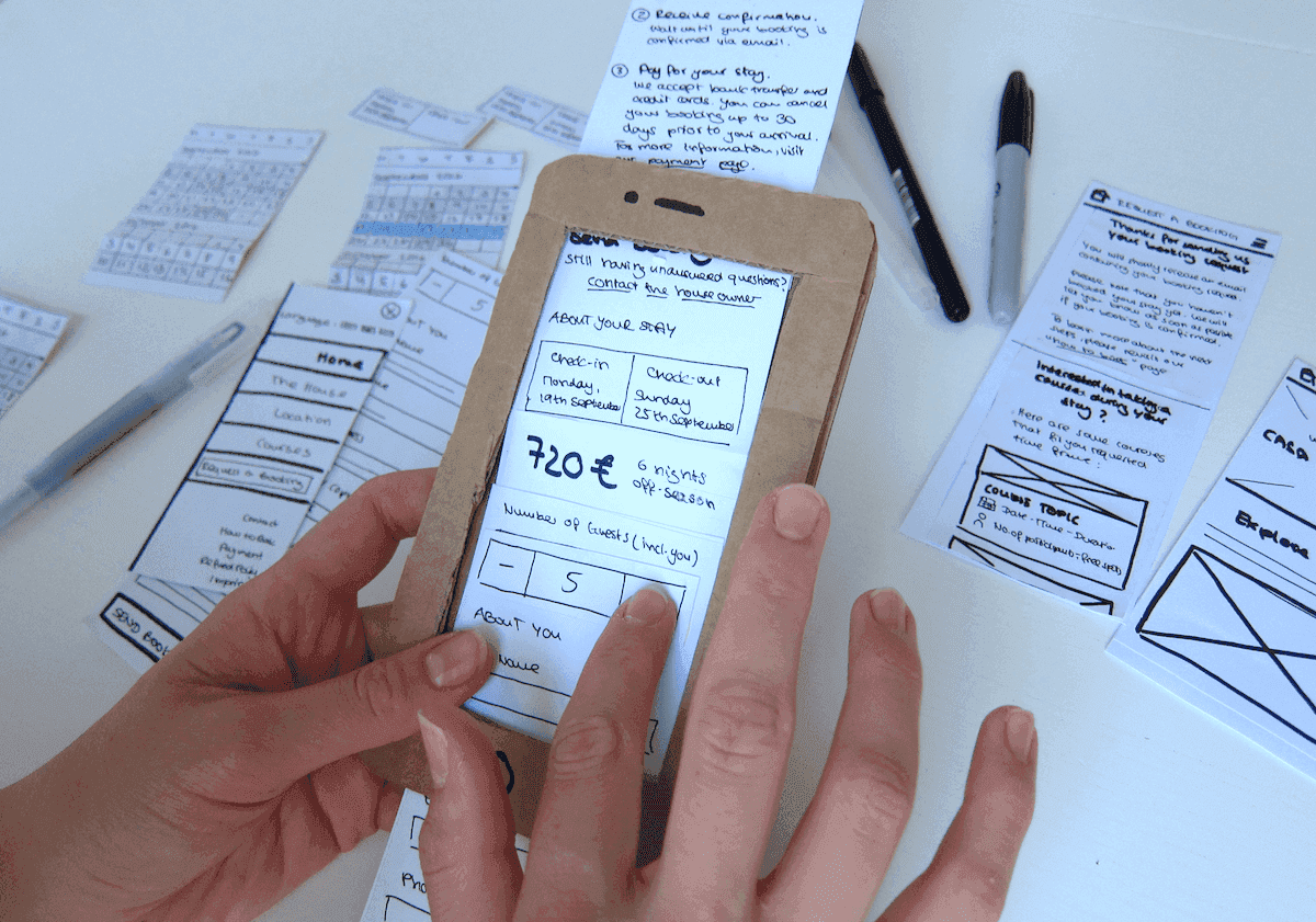 Paper prototype phone