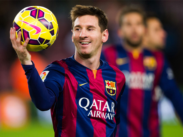 Lionel Messi im Trikot von Barcelona