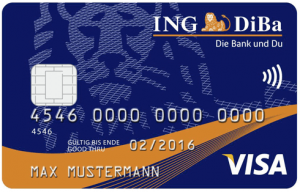 ING DiBa Girokonto Test Visa Card