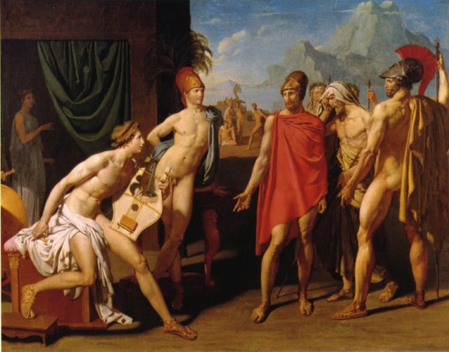 Aquiles e os embaixadores de Agamemnon