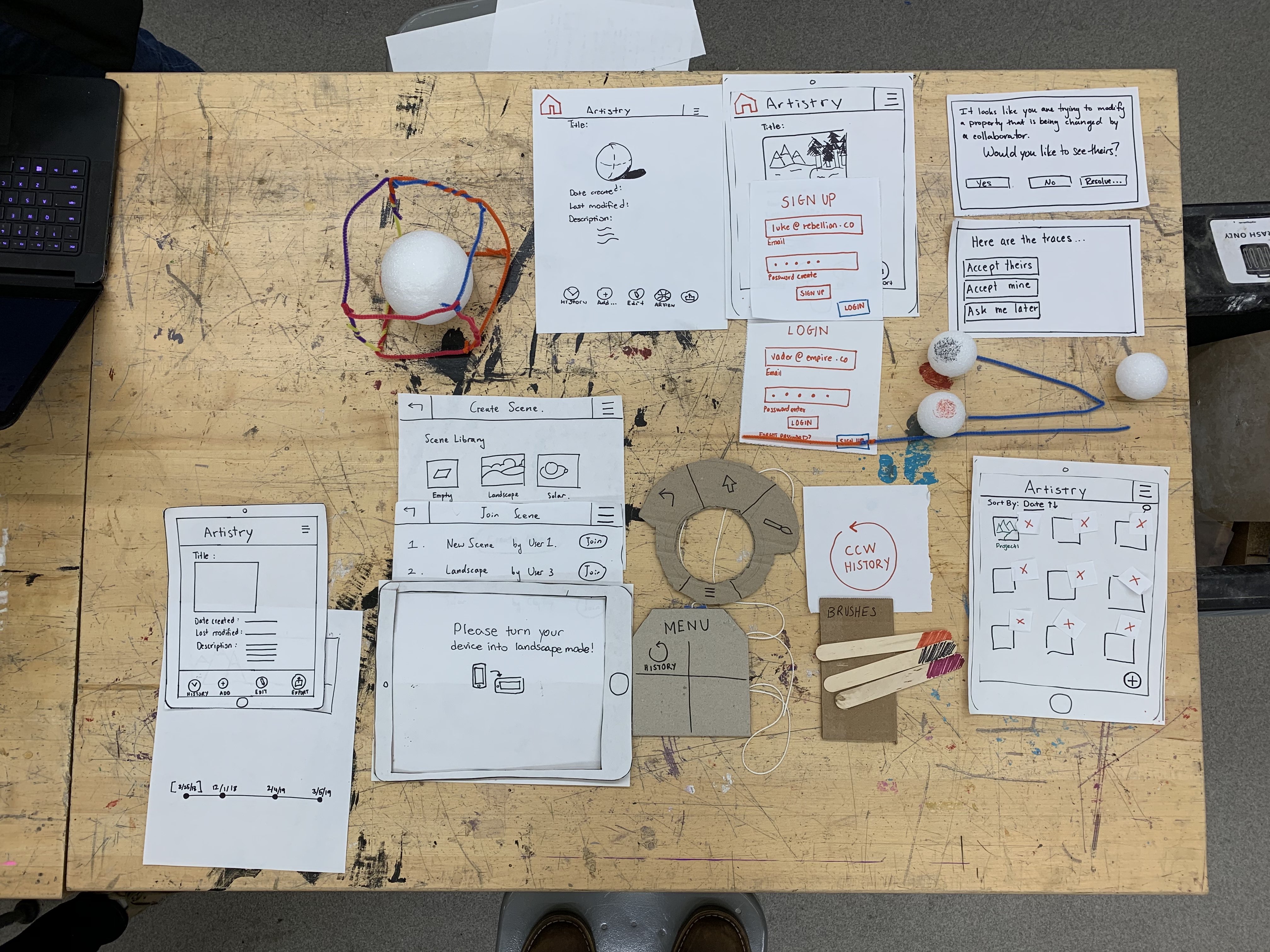 Paper prototype