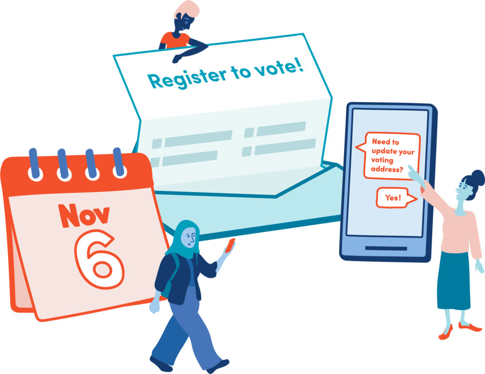 Register to Vote graphic from Democracy Works